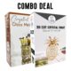 Combo Deal Crystal Makeup Tube Organizer and Crystal Beads Pineapple Decoration Piece