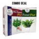 Combo Deal Small Artificial Plants Artificial Potted Plants and Artificial Flowers for Outdoors Bright Green Plastic